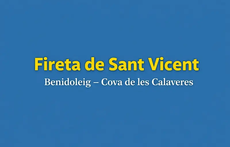 Fireta de Sant Vicent in Benidoleig bei der Cova de les Calaveres – traditioneller Kunsthandwerksmarkt an der Costa Blanca