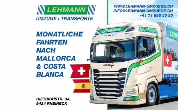 Lehmann Umzüge AG – Umzugsunternehmen für die Costa Blanca und Mallorca